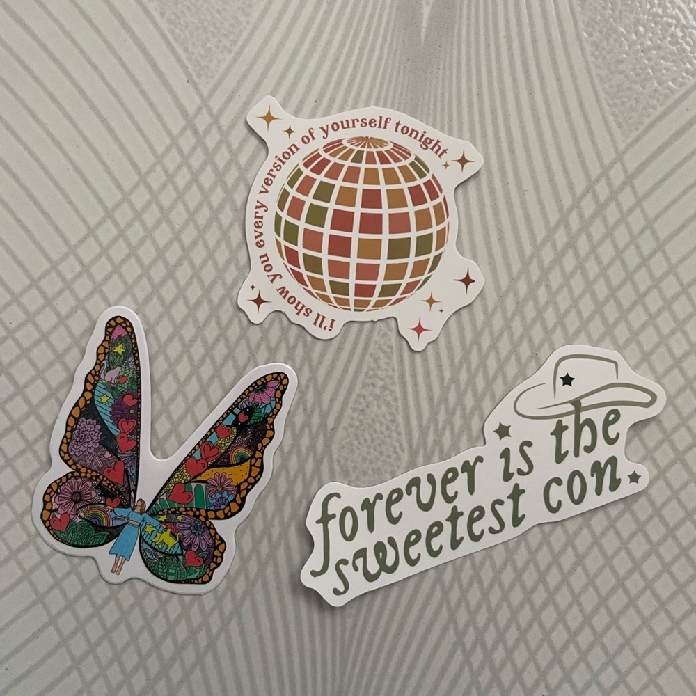 Set Of 3 Taylor Swift Sticker Set